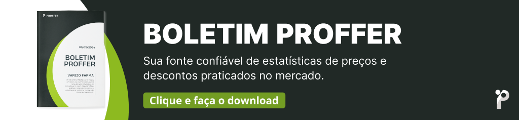 Divulgação do boletim Proffer para pesquisa de preço